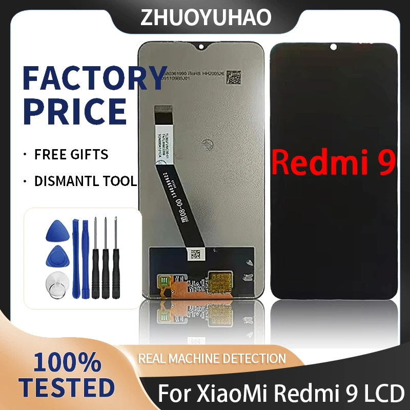 

ЖК-дисплей 6,53 дюйма для Redmi 9, сменный ЖК-дисплей, сенсорный экран для Redmi 9, ЖК-экран с дигитайзером в сборе