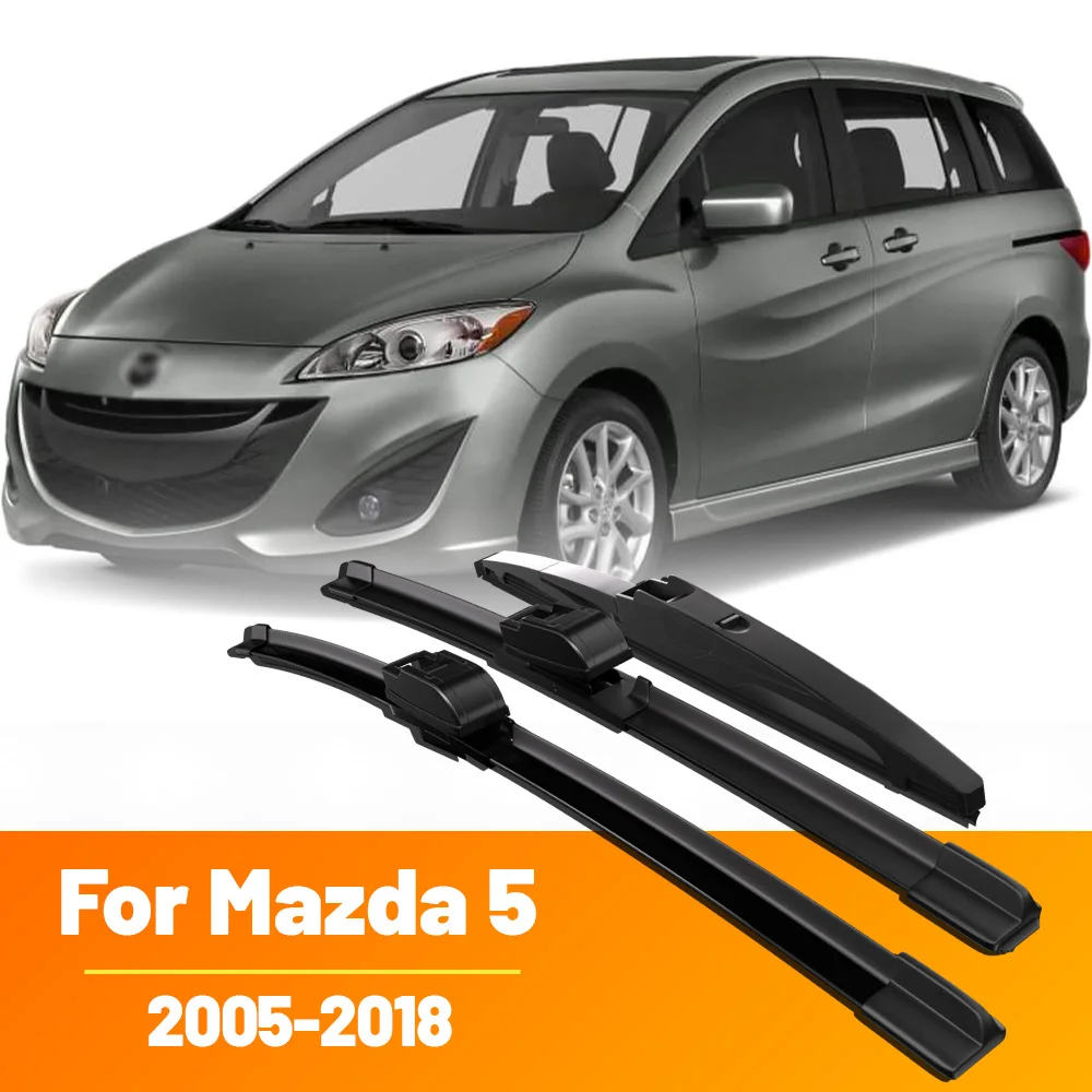 Para Mazda 5 Premacy MK2 MK3 MPV 2005-2018 2006 2007 limpiaparabrisas delantero y trasero cepillos de parabrisas 26 "+ 16" + 12"