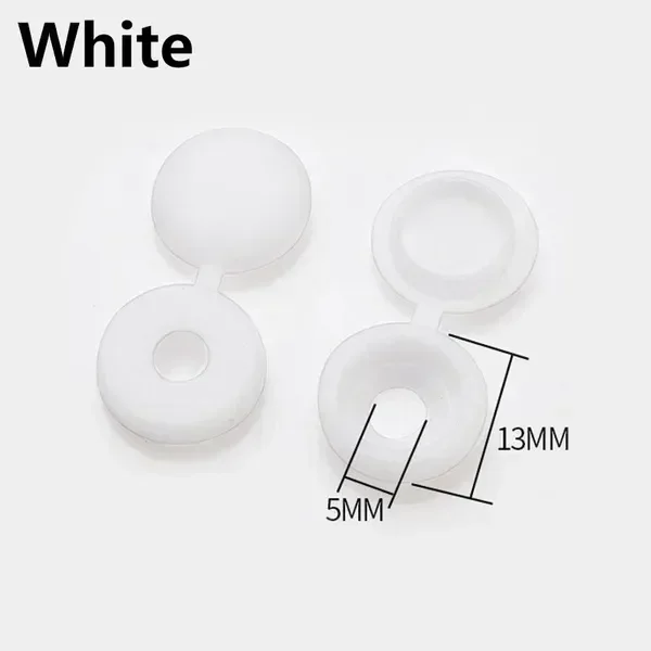 100PCS Plastic Screw Cap Decorative Covers