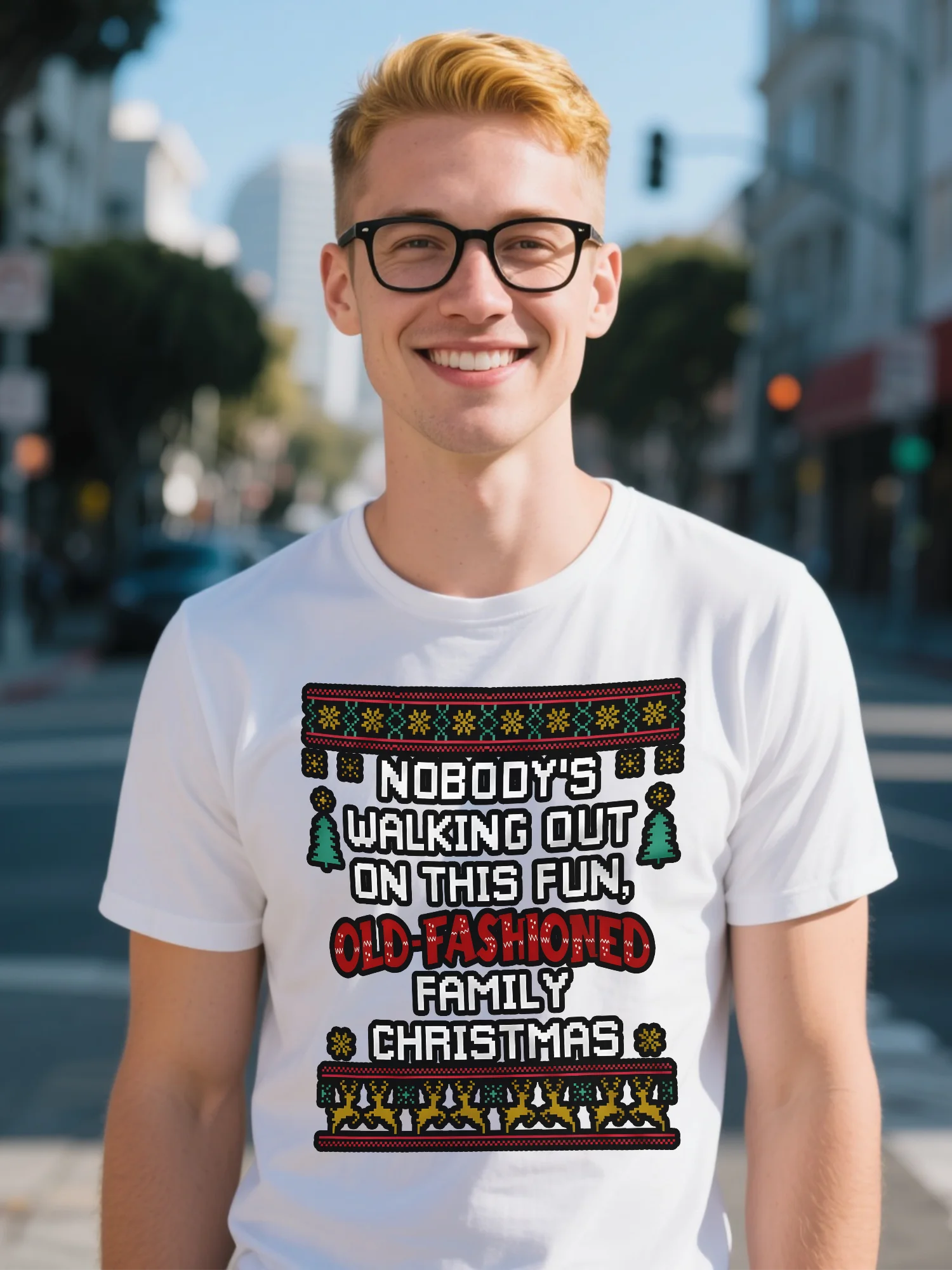 

100% Cotton Men's T-Shirt - White High Street Skull Abstract Floral Design