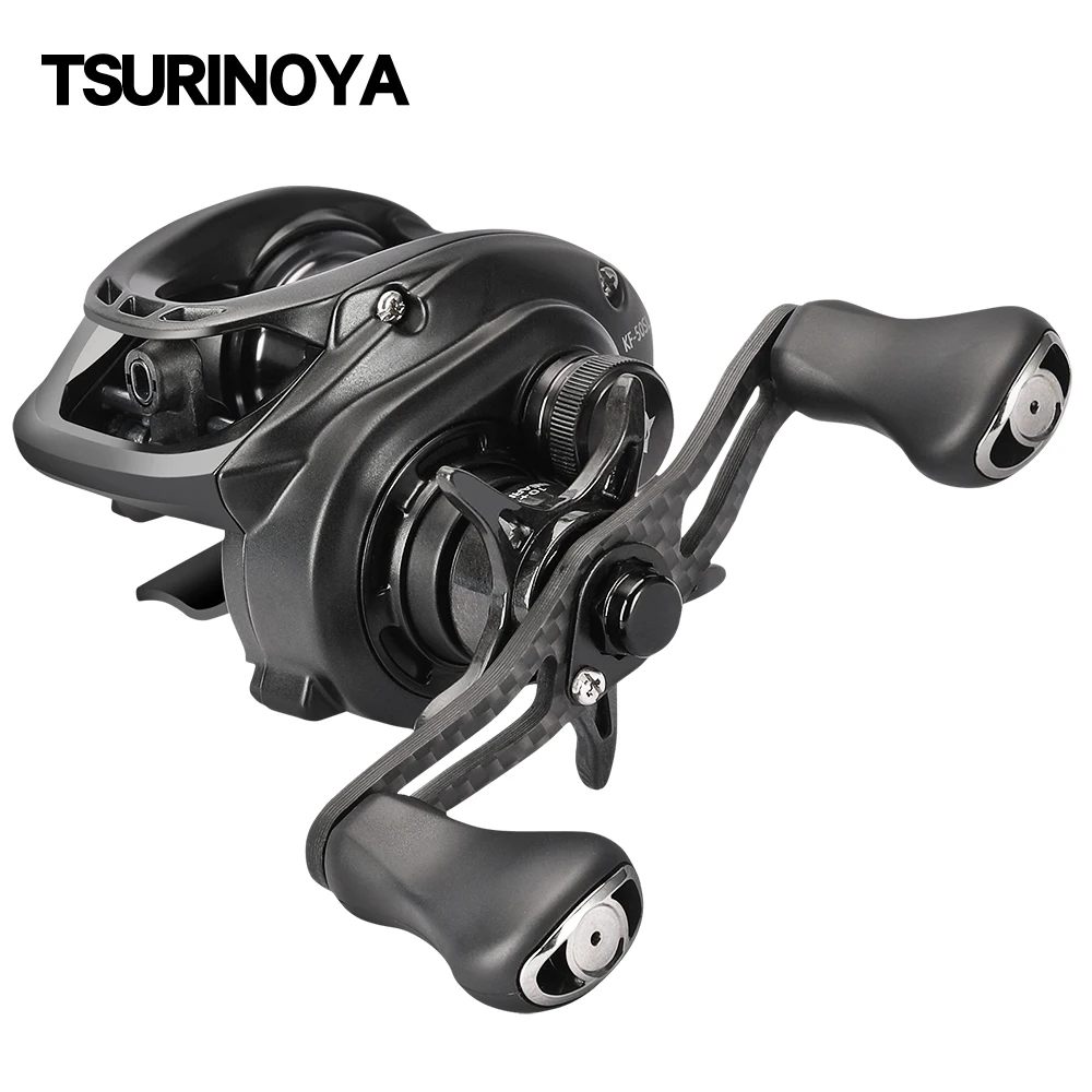 TSURINOYA 134g Bait Finesse Low Profile Baitcast-Rolle Dark Wolf 50S 4kg Light Game Casting Angelrolle 7.1:1 4.6g Flache Spule