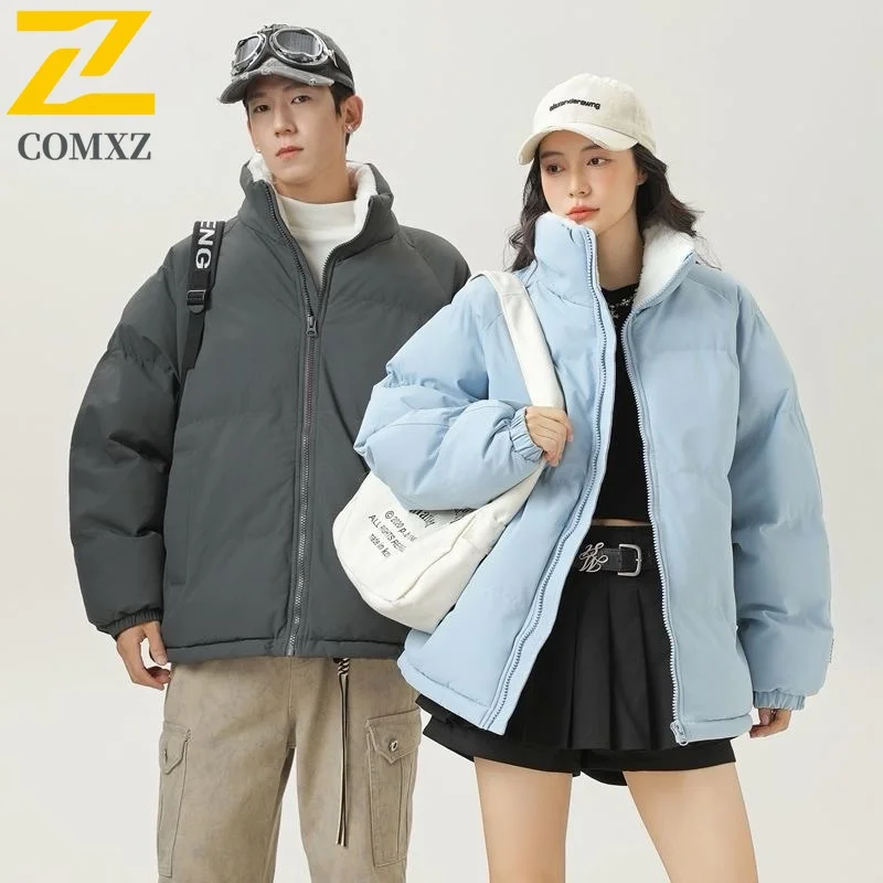 

COMXZ Мужская куртка с хлопковой подкладкой, высококачественная стильная теплая куртка для катания на лыжах, зимняя куртка для приключений, повседневная зимняя куртка для прогулок