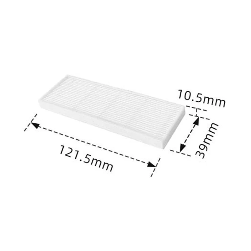 6Pcs Hepa Filter Plastic Sweeping Robot For Tikom G8000/G8000 Pro/Honiture G20 Robot Vacuums Spare Part Accessory-A78U