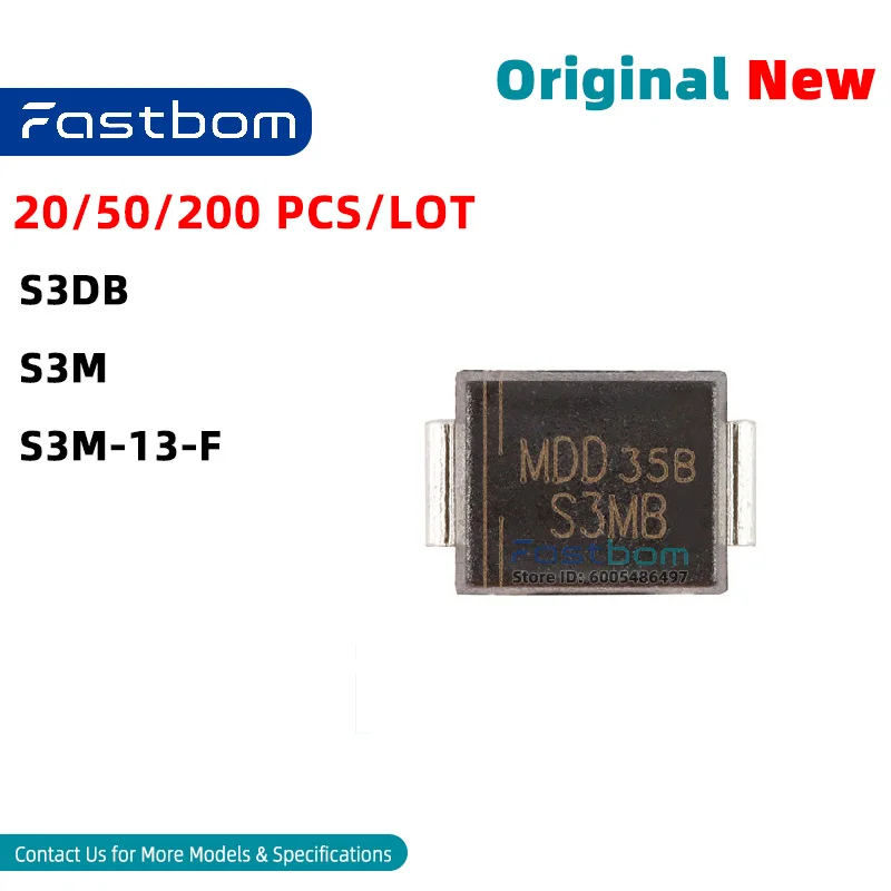 S3M S3DB S3M-13-F SMC-2 RECT DIODE RECTIFIER New Original
