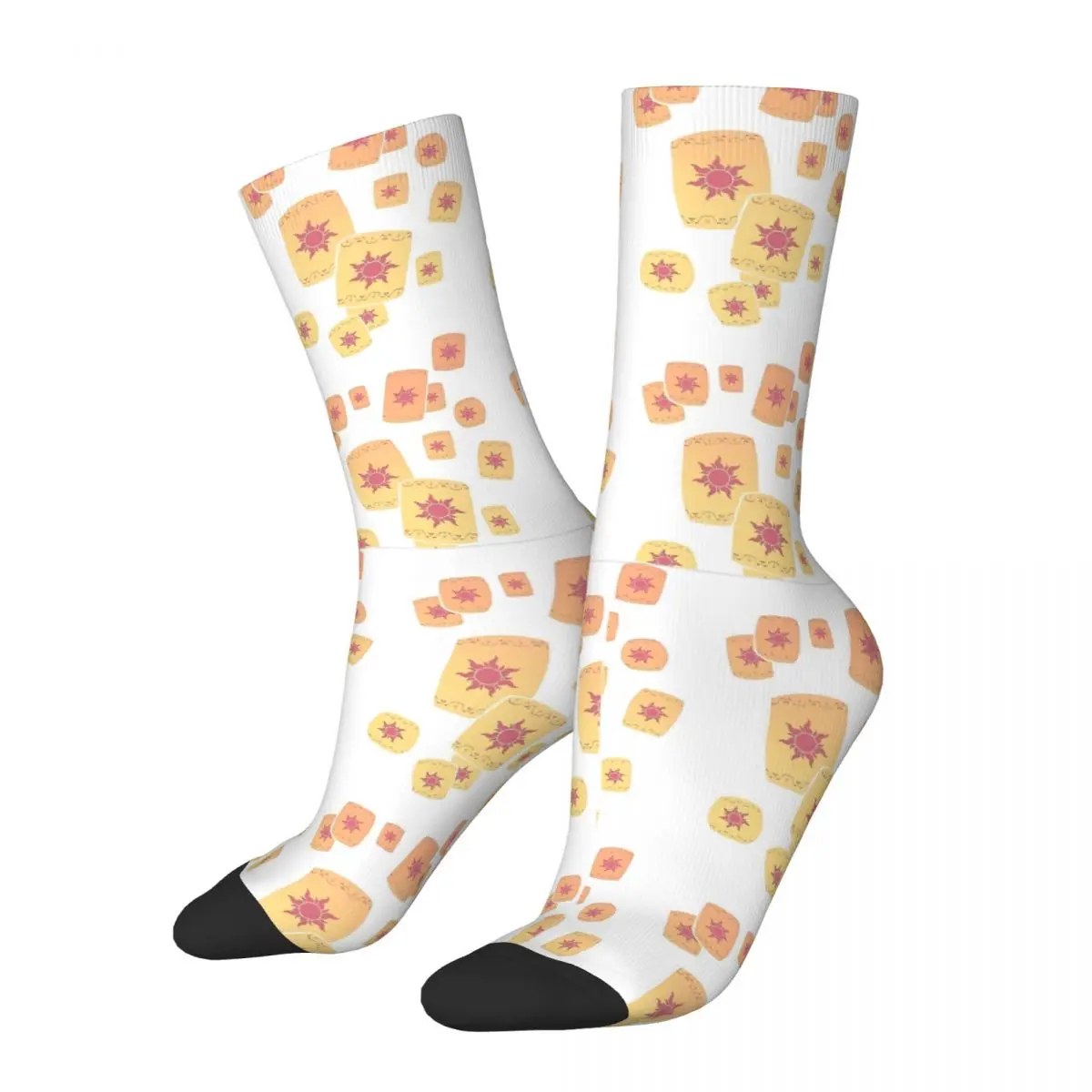 

Men's Socks Floating Lanterns Gleam Stockings Autumn Casual Breathable Socks Pattern Climbing Non-Slip Socks