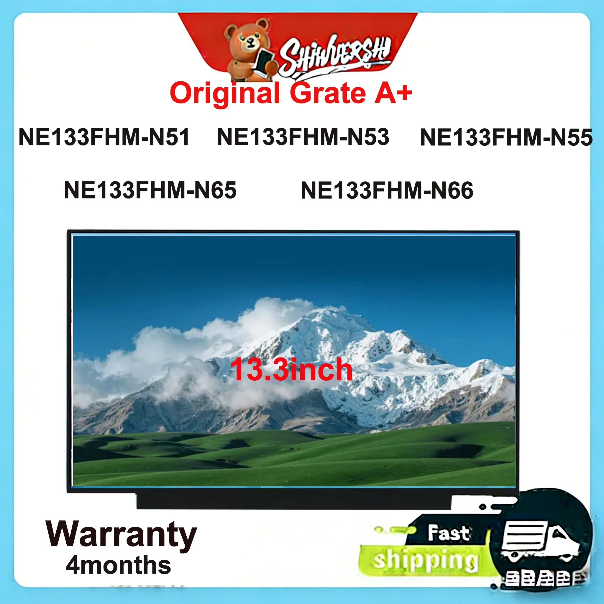 

Новый оригинальный тонкий ЖК-экран для ноутбука A+ 13,3 дюйма NE133FHM N51 NE133FHM N53 NE133FHM N55 NE133FHM N65 NE133FHM N66 60 Гц