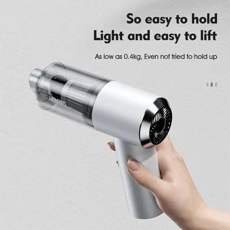 

Mini Wireless Car Vacuum Cleaner Super Strong Suction 6000Pa Portable Handheld Gun Style Vacumm Cleaner Interior Home Cleaning