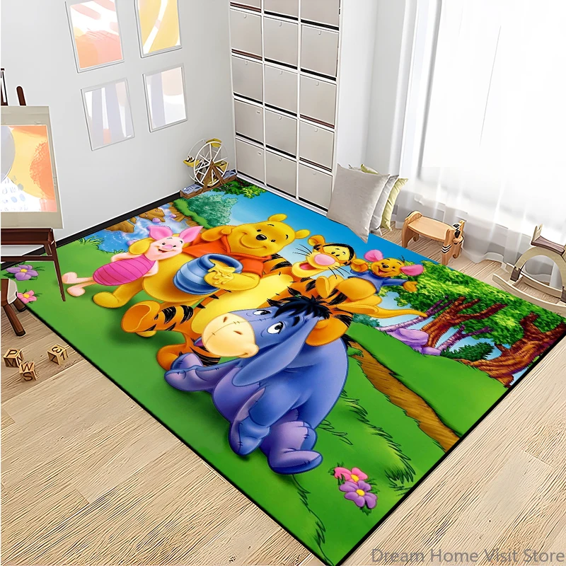 

15 Size Cartoon Winnie Pooh Tigger Carpet Rugs for Home Living Room Bedroom Sofa Doormat Decor,kids Area Rug Non-slip Floor Mat