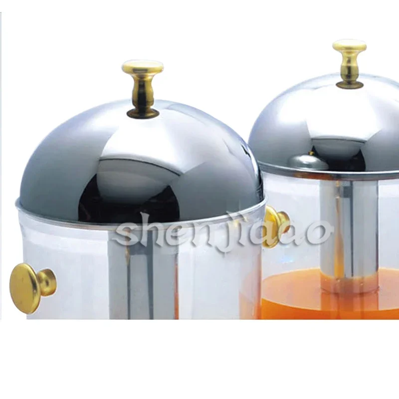 Dispensador de jugo de 18L de negocios ZCF303A/B bebidas frías té de la leche contenedores de jugo de fruta máquina eléctrica para beber frutas y verduras 1 ud.