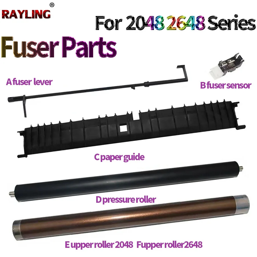 Fuser Upper Hot Roller Pressure Lower Roller Paper Guide Sensor For Sharp AR 2048 2348 2421 2221 2322 2522 SF 201 233 6020 6030