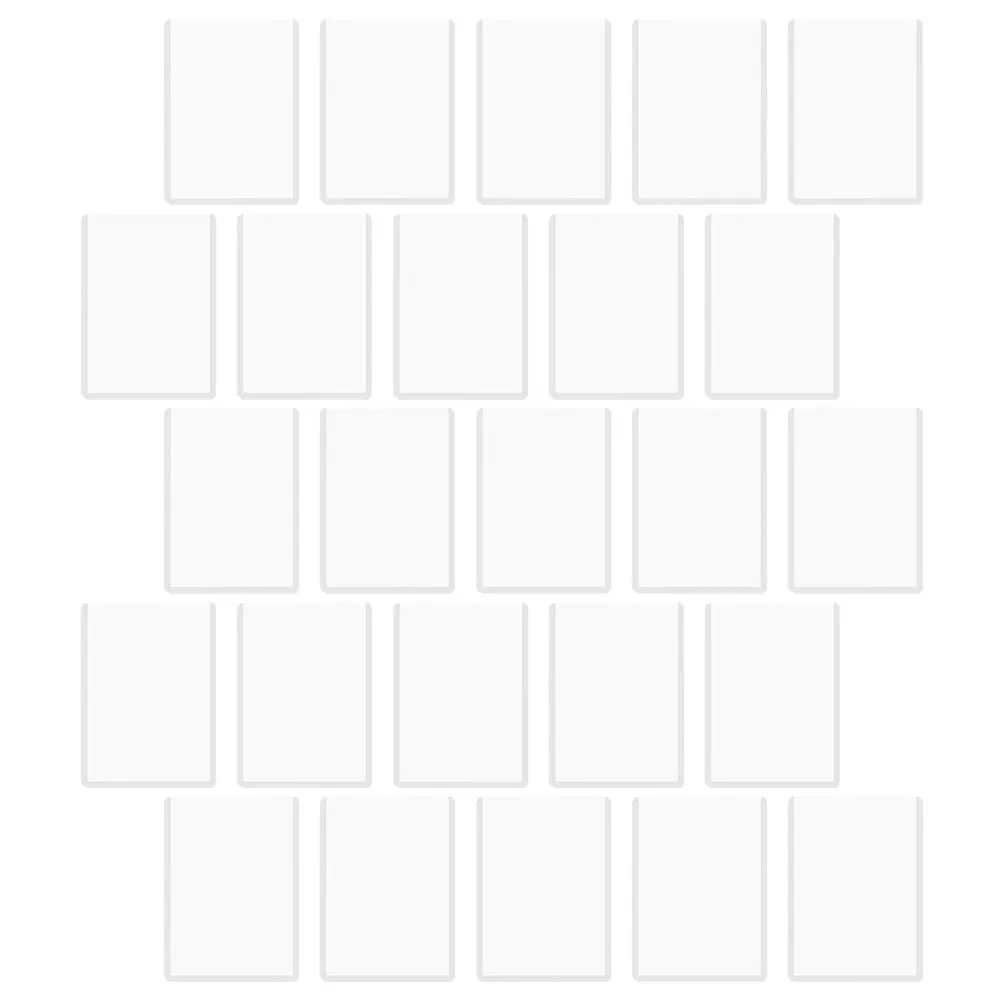 

25Pcs Trading Card Sleeves Hard PVC Protective Covers Transparent Playing Card Holders Game Cards Storage Scratch Resistant