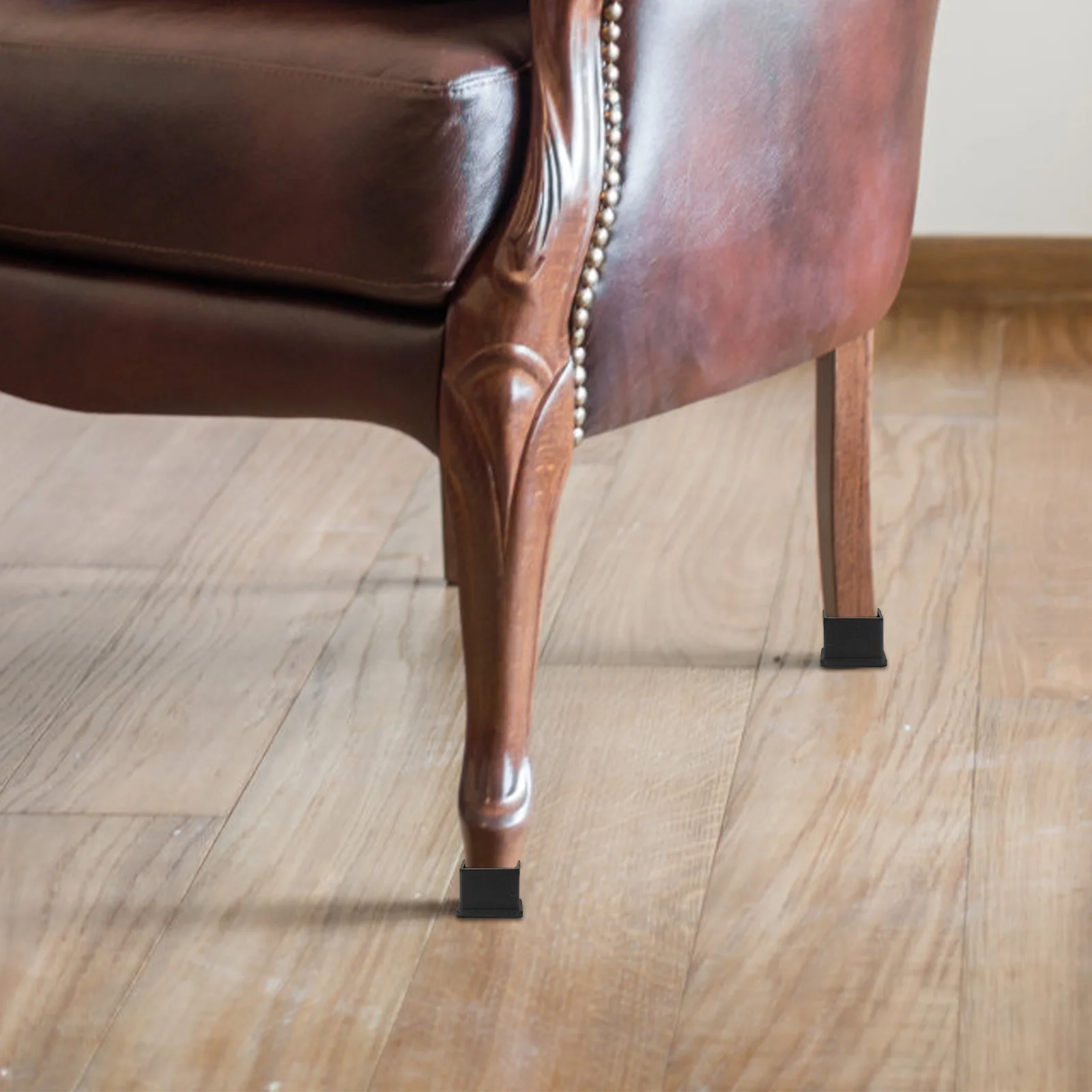 

12Pcs Square Chair Leg Covers Floor Protectors for Furniture Hardwood Safe Moving Silent Protection Living Room Bedroom Closet