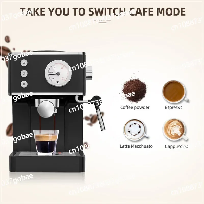 Semi-automatic Pressure Coffee Machine Household Enrichment Small Office Steam Milk Frother Machine