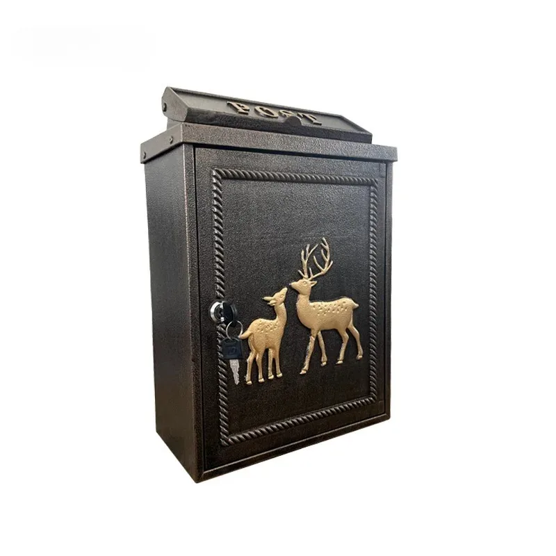 Aluminium Mailbox with Lock, Heavy Duty Weatherproof Outdoor Wall Mounted Mail Box – Anti-Theft Rust-Resistant Design