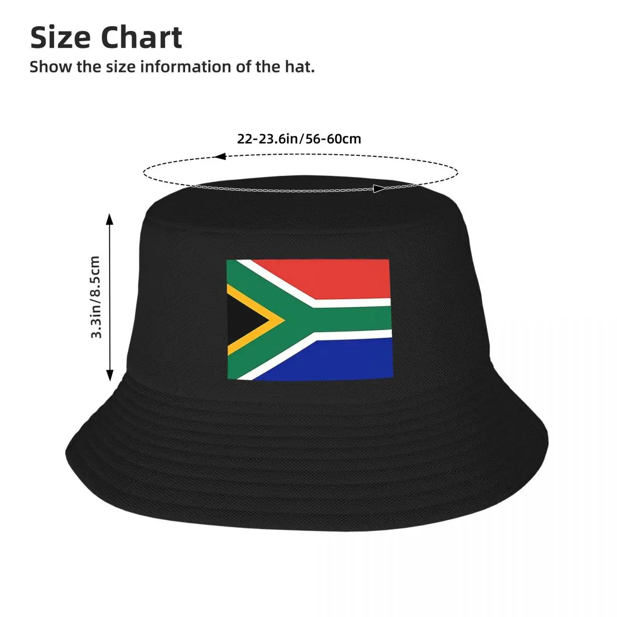 South African Springboks Flag Bucket Hat Panama For Kids Bob Hats Autumn Fisherman Hats Summer Beach Fishing Unisex Caps