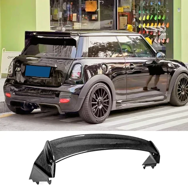 R56 Spoiler for Mini Cooper Tail Fin Carbon Fiber Rear Roof Wing Accessories