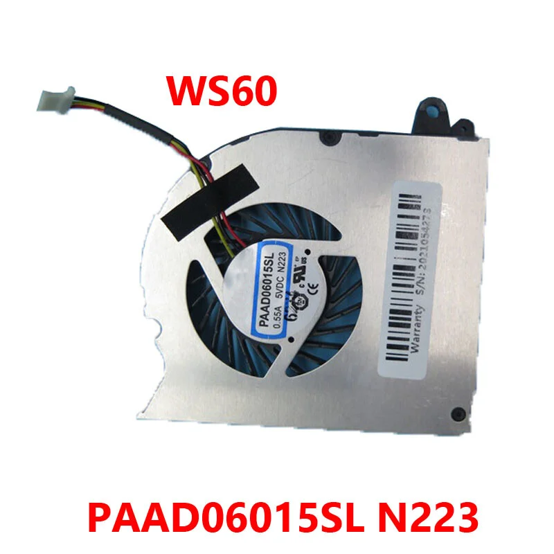 

GPU FAN For MSI WS60 PAAD06015SL-N223 WS60 2OJ 6QC 6QH 6QI/J 7RJ MS-16H1 H3 N223