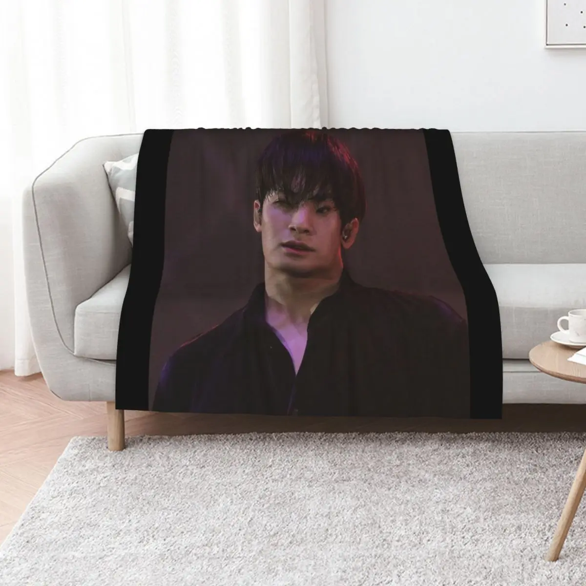 

Kim Mingyu - V6 Throw Blanket Weighted warm for winter Soft Beds valentine gift ideas Blankets