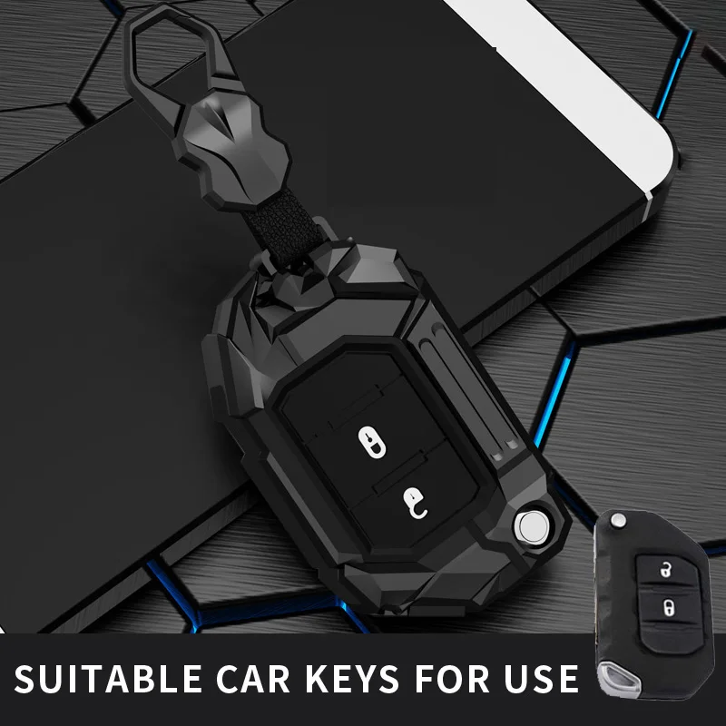 Fit fo jeep Wrangler car key fob cover cover case Dodge Grand Cherokee Gladiator JT Sahara JLU JL Rubicon Robin Hood