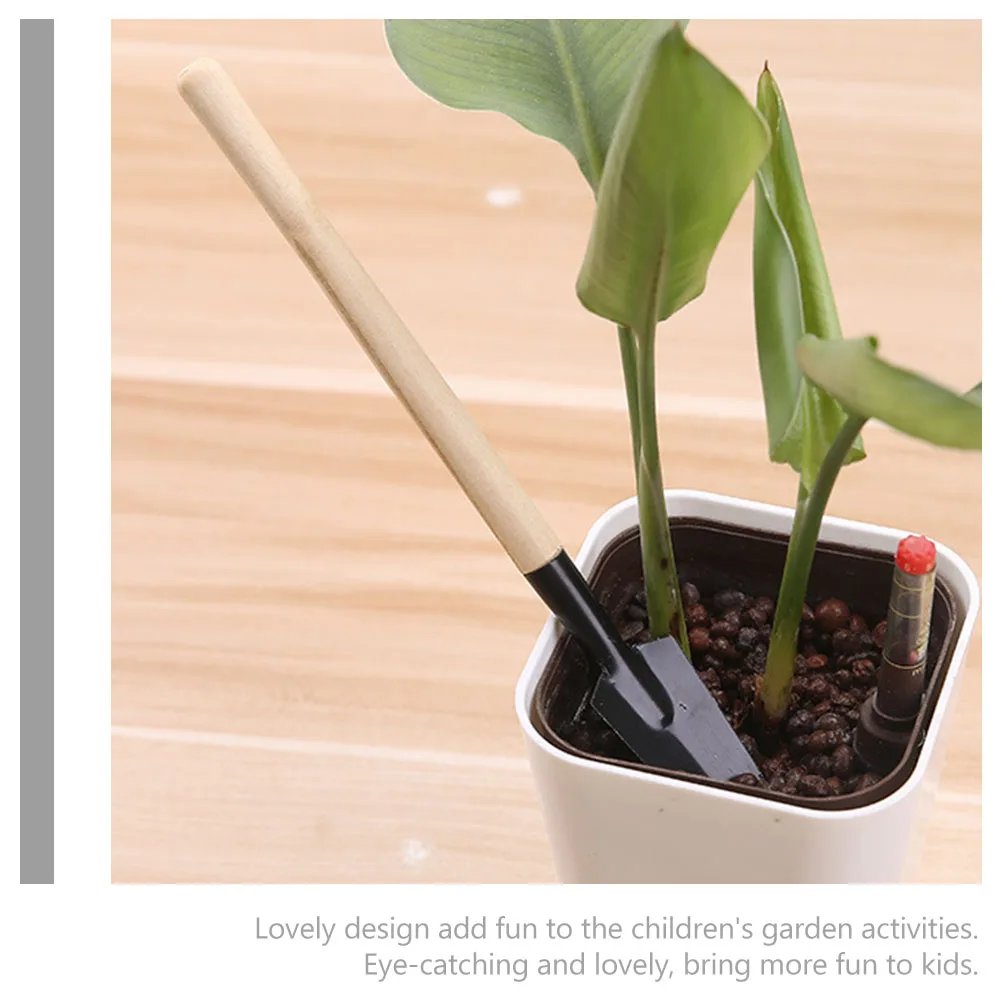 

2 Sets to Dig Garden Tool Child Rake Mini Gardening Tools Wood Planting Shovel for