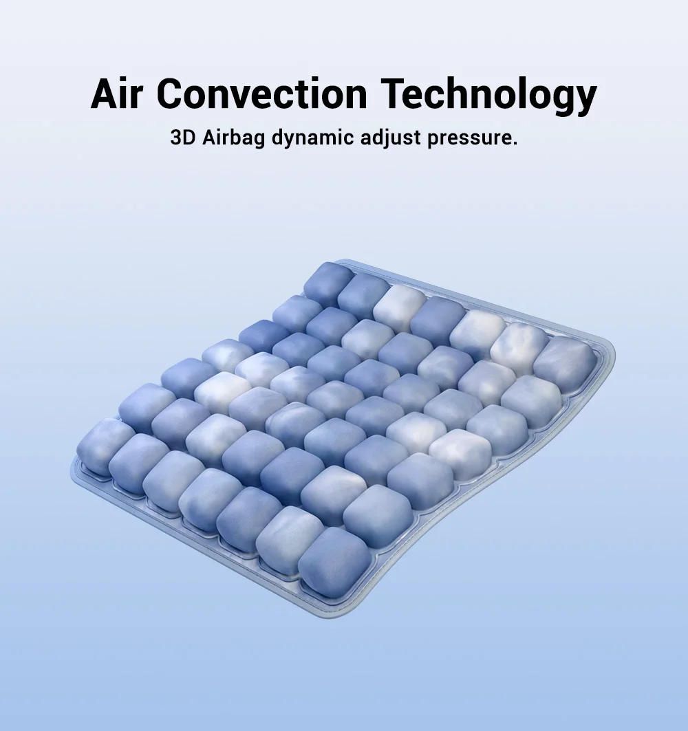 1pc 3D Ergonomic Chair Cushion For Long Sitting, Office Chair Car Seat Cushion, Adjustable Inflatable Cushion