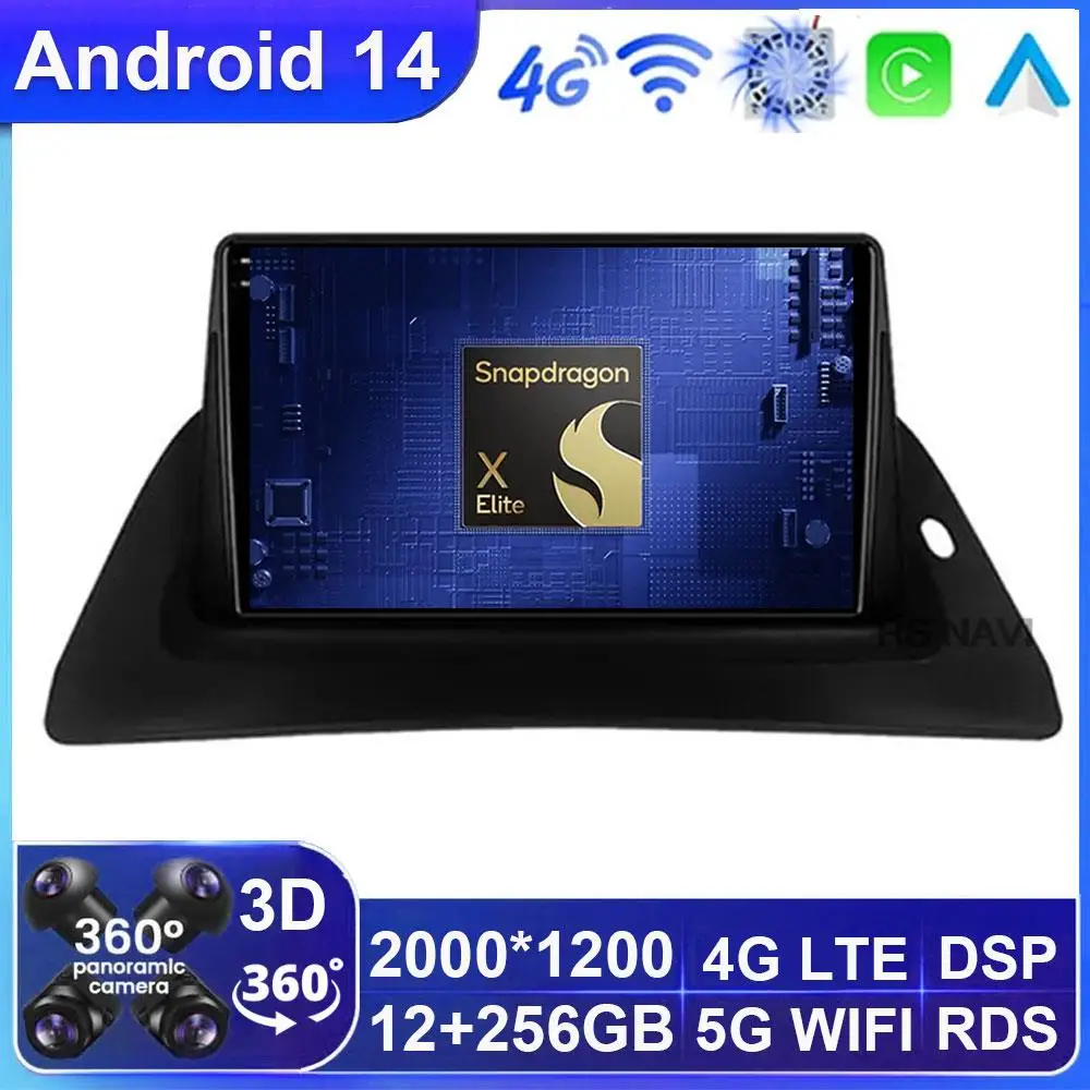 

Android 14 For Renault Kangoo 2008 2009 2015 - 2018 Multimedia Car Radio GPS Navigation Video Player Wifi 5G No 2din Auto BT DSP