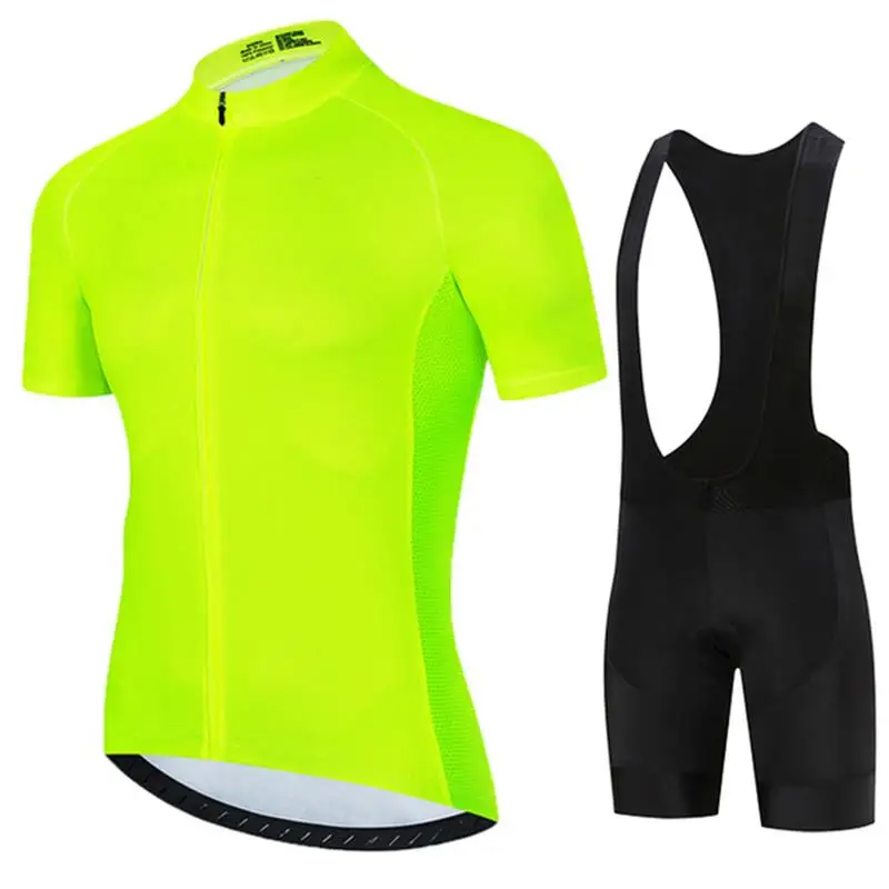 2024 White Sports Team Training Cycling Clothing Breathable Men Short Sleeve Mallot Ciclismo Hombre Verano Cycling Jersey Sets