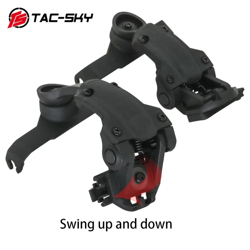 TAC-SKY Hunting Airsoft Headset Helmet Mounting Kit ARC Helmet Rail Adapter Bracket, Compatible with MSASORDIN Tactical Headset