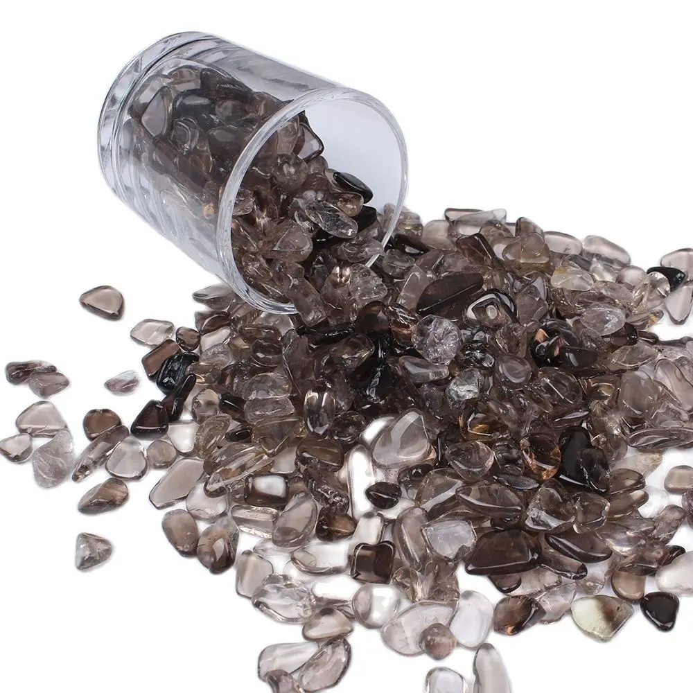 

Natural Smoky Quartz Crystal Gravel Tumbled Bulk Stone Healing Reiki Gemstone