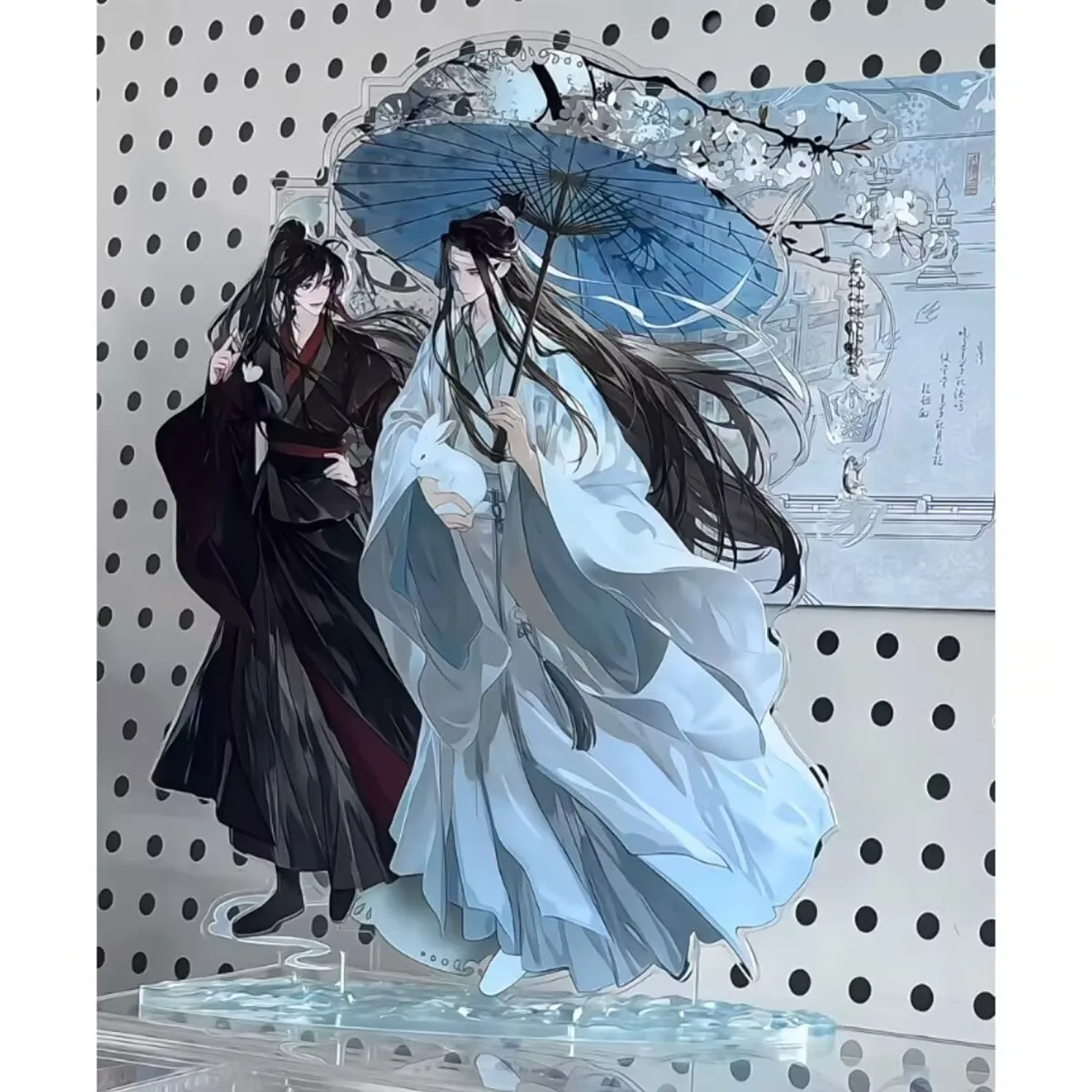 魏無羨、蘭王吉「悪魔の道のグランドマスター」アクリルプラーク製の自作デスクトップ装飾オーナメント