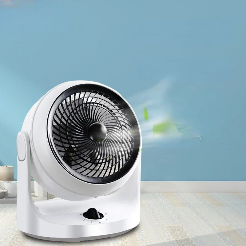 Three-speed Adjustable Desktop Air Circulation Fan Noiseless Silent Household Cooling Fan Silent Turbo Convection Electric Fan