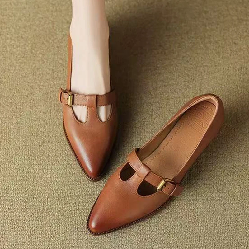 

Pointed Toe Women Heels Shoes Fashion Dress Chunky Shoes Shallow Elegant Pumps 2026 Spring New Trend Sexy Luxury Zapatos Mujer