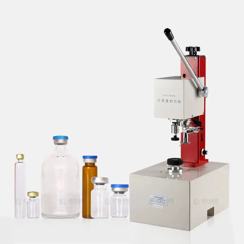 Manual Hand Press Ampoule Aluminium Lid Bottle Capping Sealing Machine For Vial 13mm & 20mm