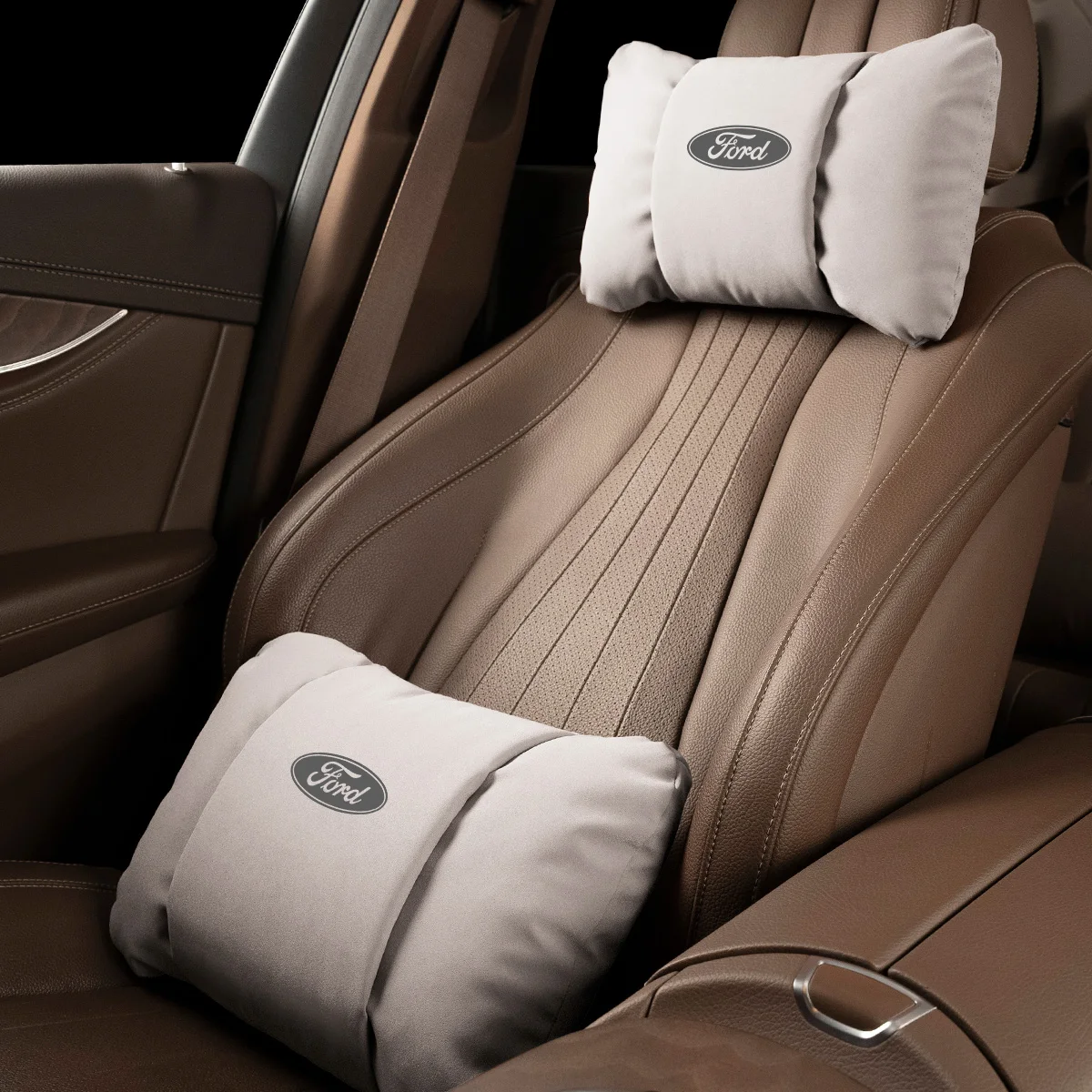 

Подголовник автомобиля, мягкая подушка для шеи, подставка для талии для Ford Focus Fiesta Fusion Explorer Edge Kuga Mondeo ST F150 Ecosport Ranger Car