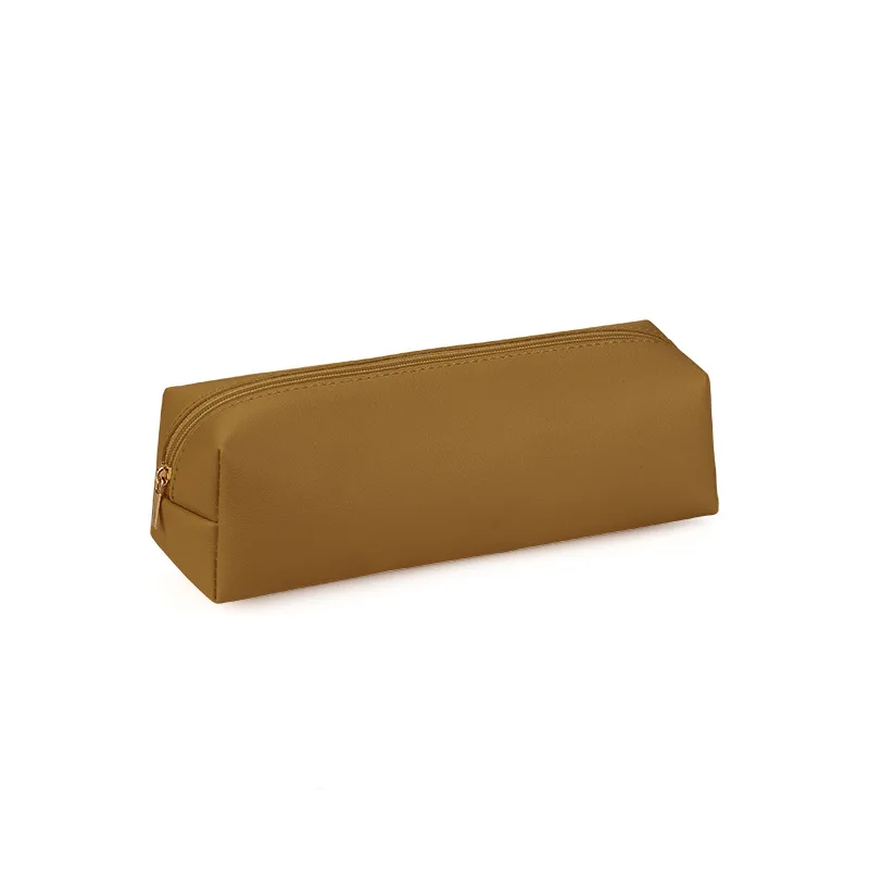 Large Capacity PU Leather Pencil Bag Cute Pen Case Stationery Holder Storage Box Zipper Pencil Pouch Student School Supplies