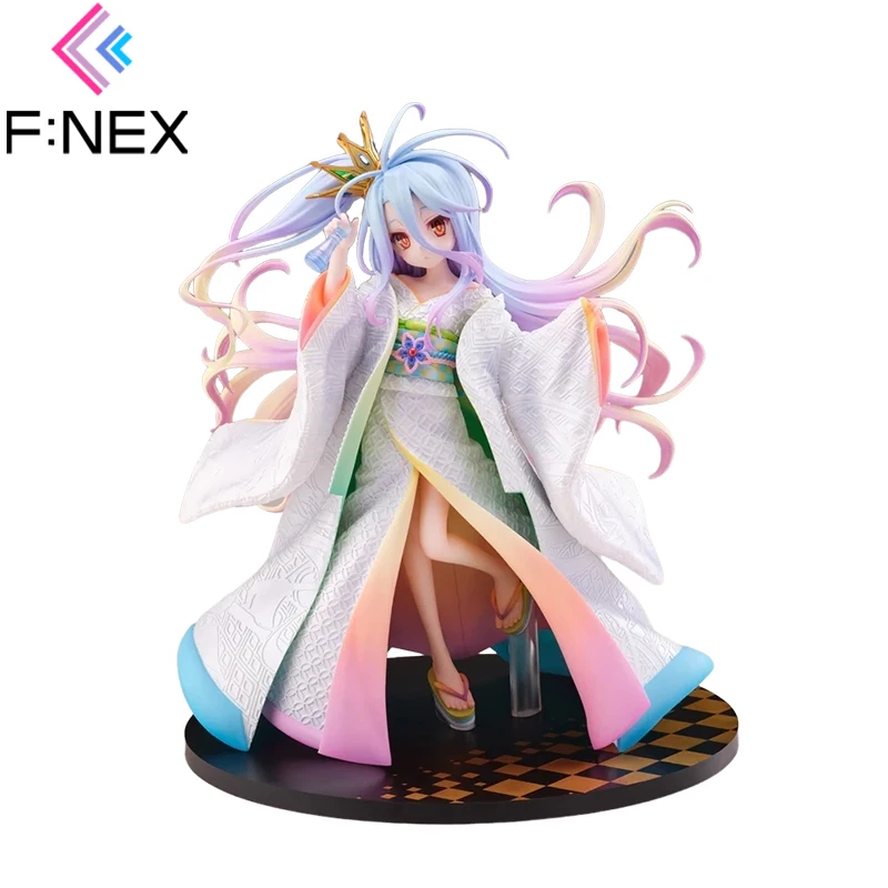 

Genuine Original F:NEX Shiro-Shiromuku NO GAME NO LIFE Action Anime Figure PVC Collectible Model Dolls Statuette Ornament Gifts