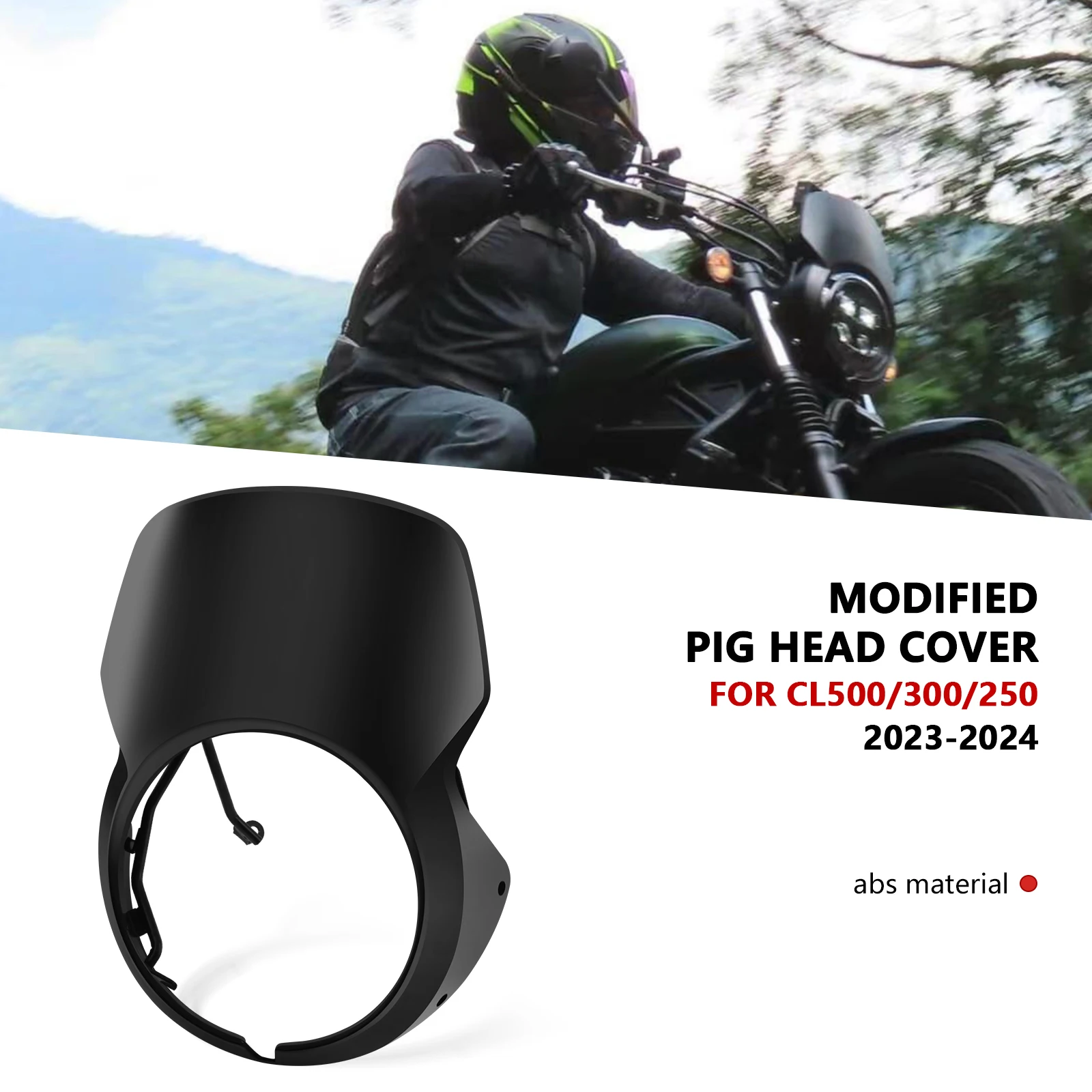 

Для CL500 CL300 CL250 2023 2024, ветровой дефлектор для мотоцикла, лобовое стекло, крышка фары, защитная крышка, обтекатель