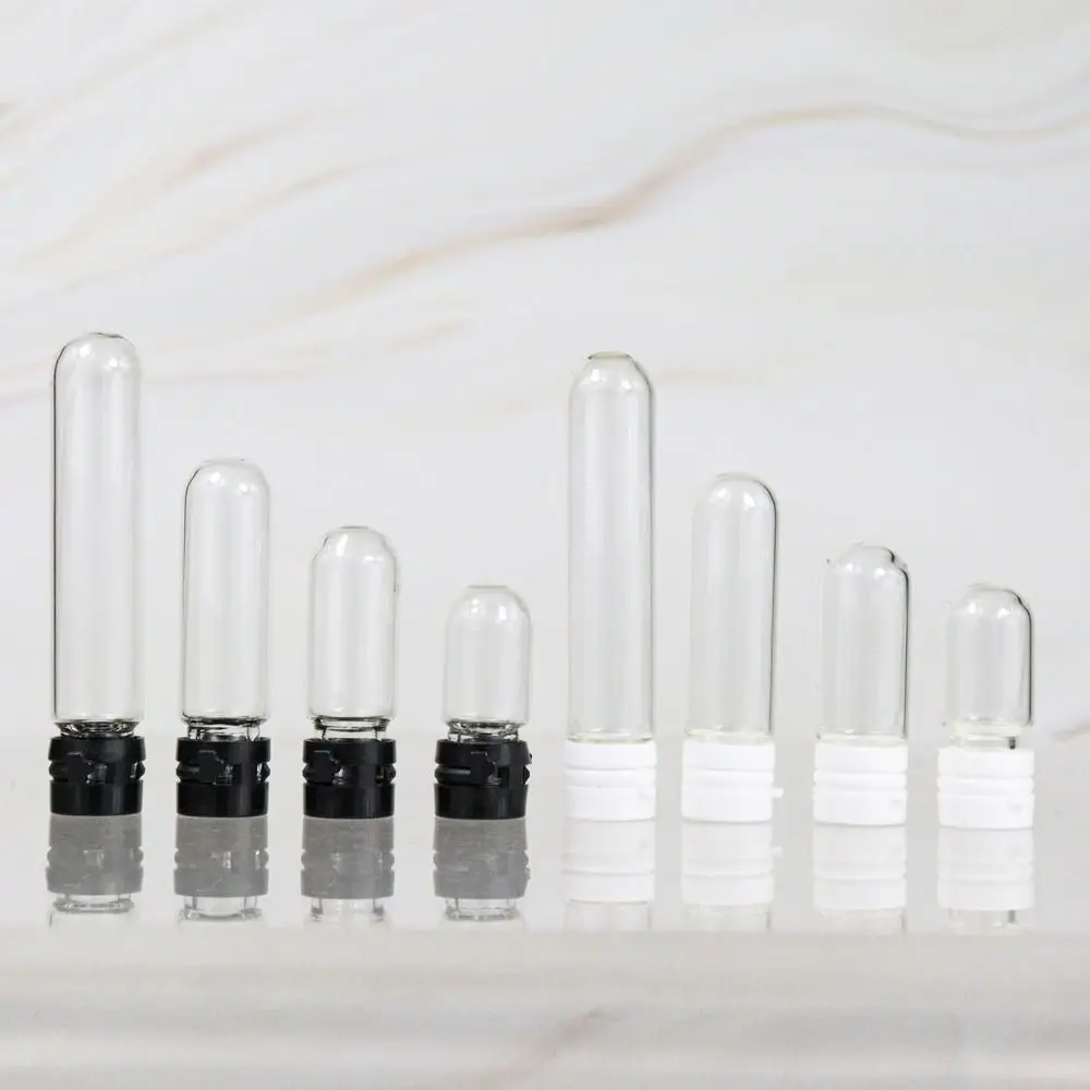 Storage Sample Vial with Cap Essential Oil Bottle Glass Test Tube Round Bottom Bottle  Bottle Mini Refillable Bottle