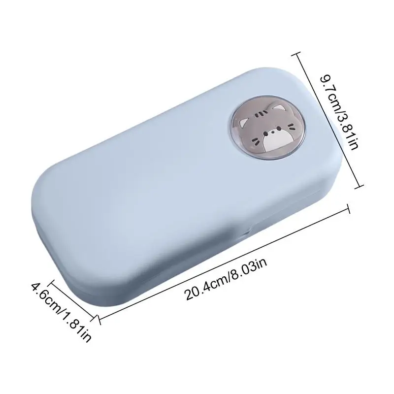 صندوق تخزين قلم رصاص موضوع كارتون كبير ، منظم قرطاسية مدرسية للعمل ، لطيف