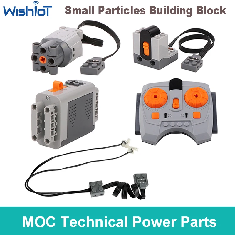 

Технические детали MOC, сервопривод L, аккумуляторный ящик, переключатель света, ИК-скорость, приемник дистанционного управления, строительные блоки, игрушка для Legoeds