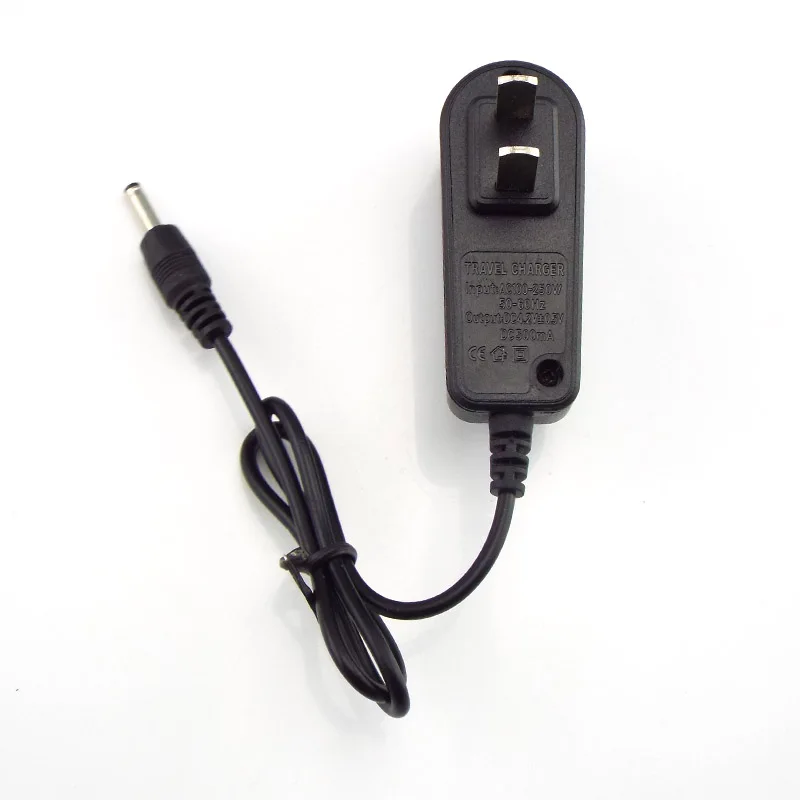 Adaptador de cargador de 3,5mm x 1,35mm, 4,2 V, 500Ma, CA a CC, 100V-240V, convertidor de fuente de alimentación para cámara CCTV, tira de lámpara LED, enchufe estadounidense E1