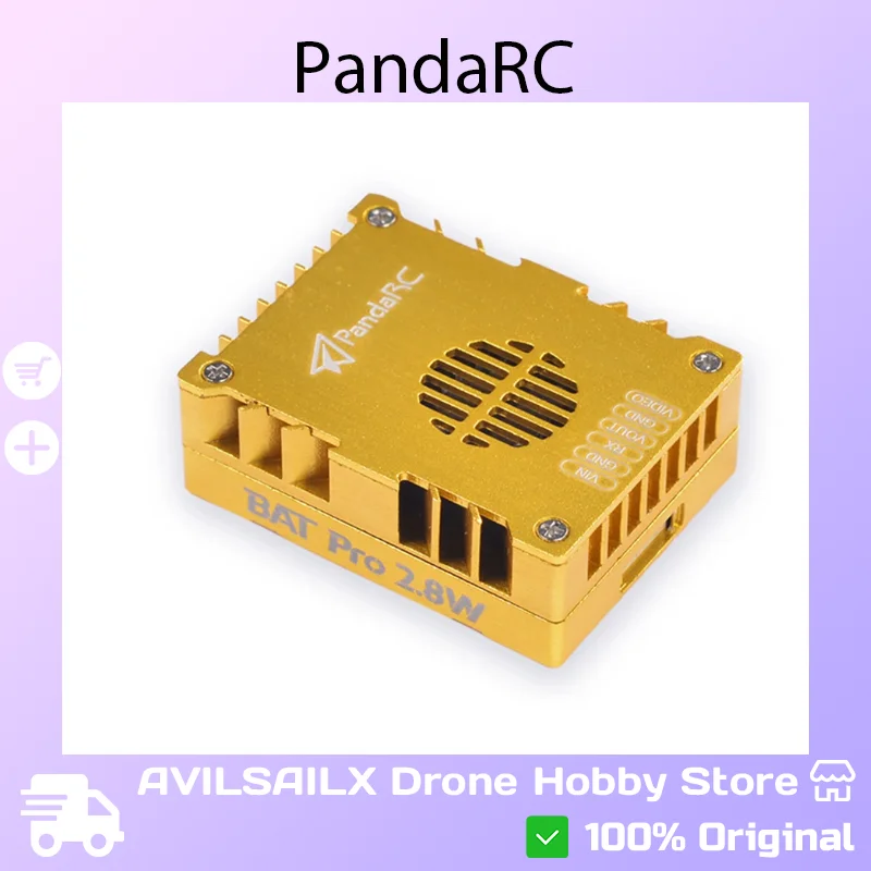 

PandaRC VT5804 BAT PRO 2.8W FPV VTX - High Power Video Transmitter for RC Racing Drone
