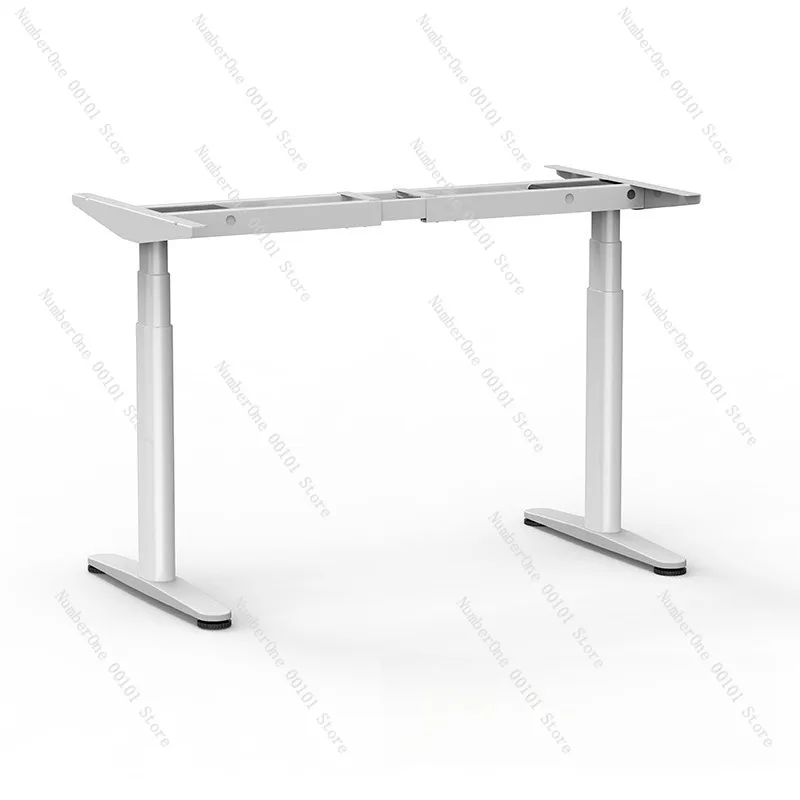Dual Motor Smart Electric Standing Desk Frame Oval Leg Adjustable Height Sit Stand Office Computer Table Base Home Workstation