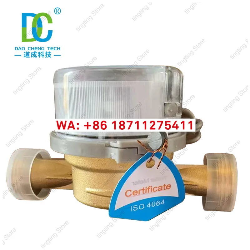 

Интеллектуальный сухой счетчик воды с медным корпусом, однопоточный, высокоточный, роторного типа, с резьбовым соединением.