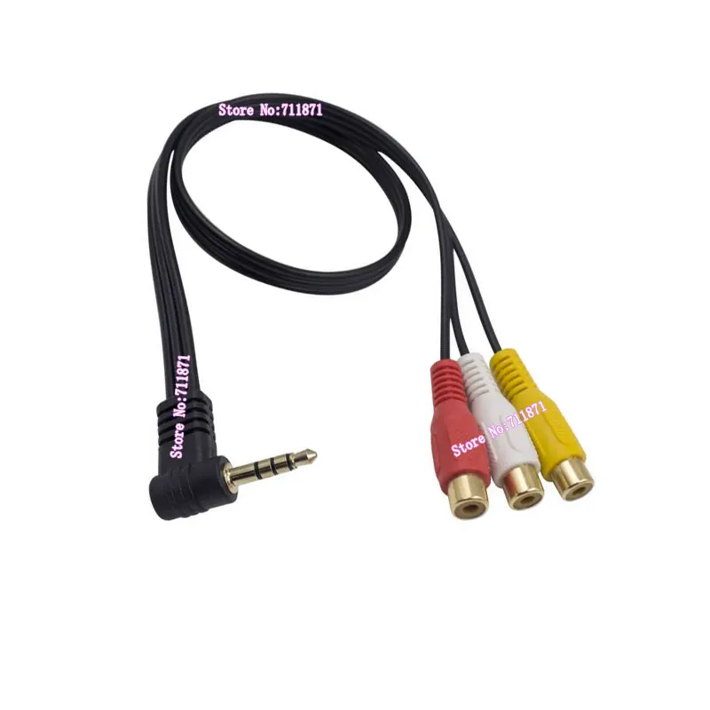 3.5mm Plug TRRS RCA Audio Video Cable Line TRRS 3.5 Male to 3 Three RCA Female Line Cable 3.5 to CVBS Left Right Audio Wire cord