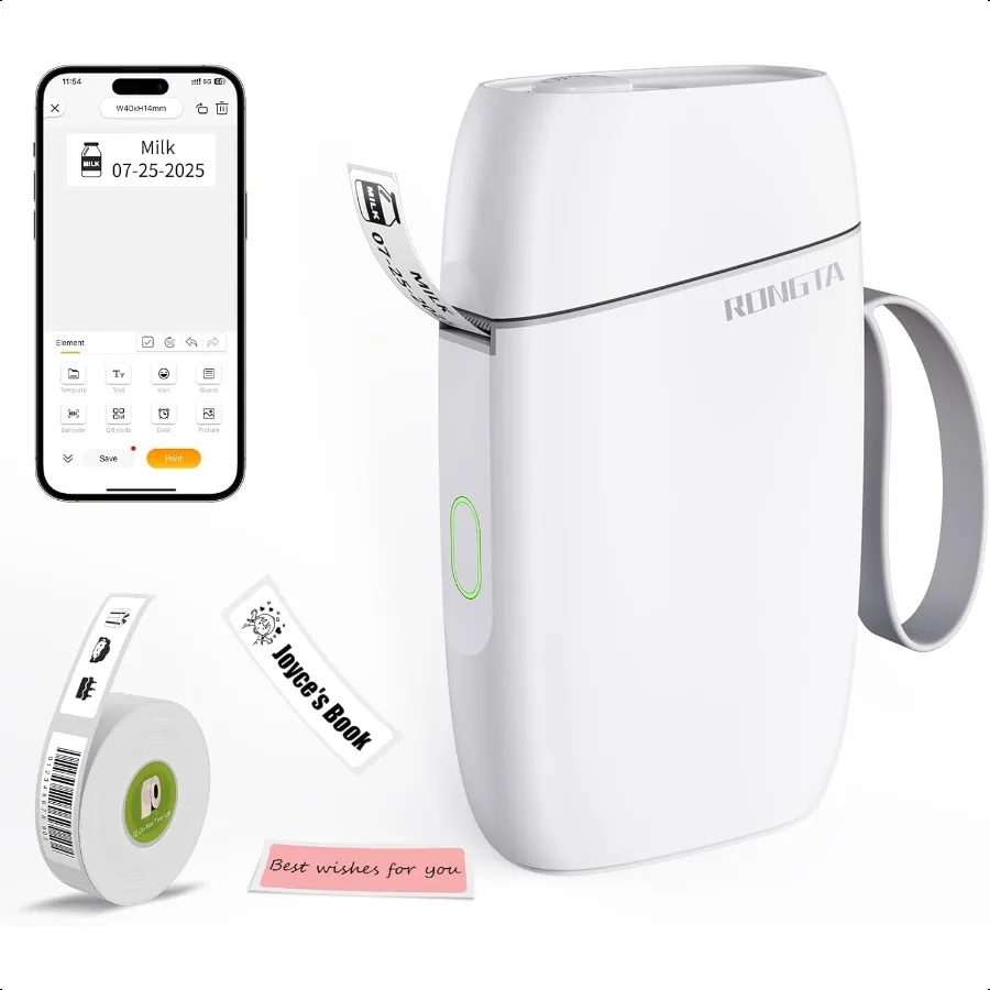

Bluetooth Label Maker hine with Tape Portable Mini Label Printer Wirel Thermal Handheld Sticker Makers Mini Label Makers with M