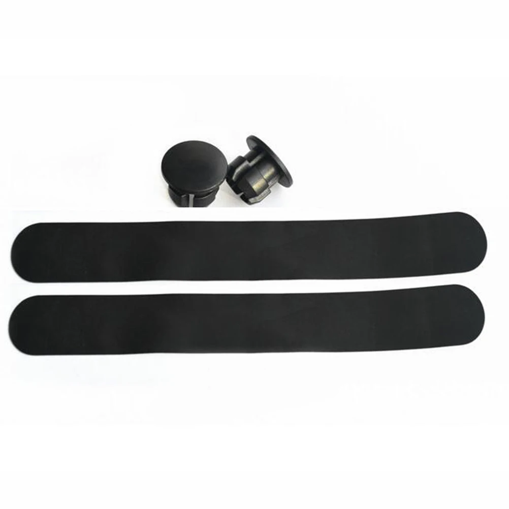 

1 set Bike Bar Handlebar Tape Black Anti- Shockproof Cycling Handlebar Wrap Bent Strap Sweat Absorbent Grip