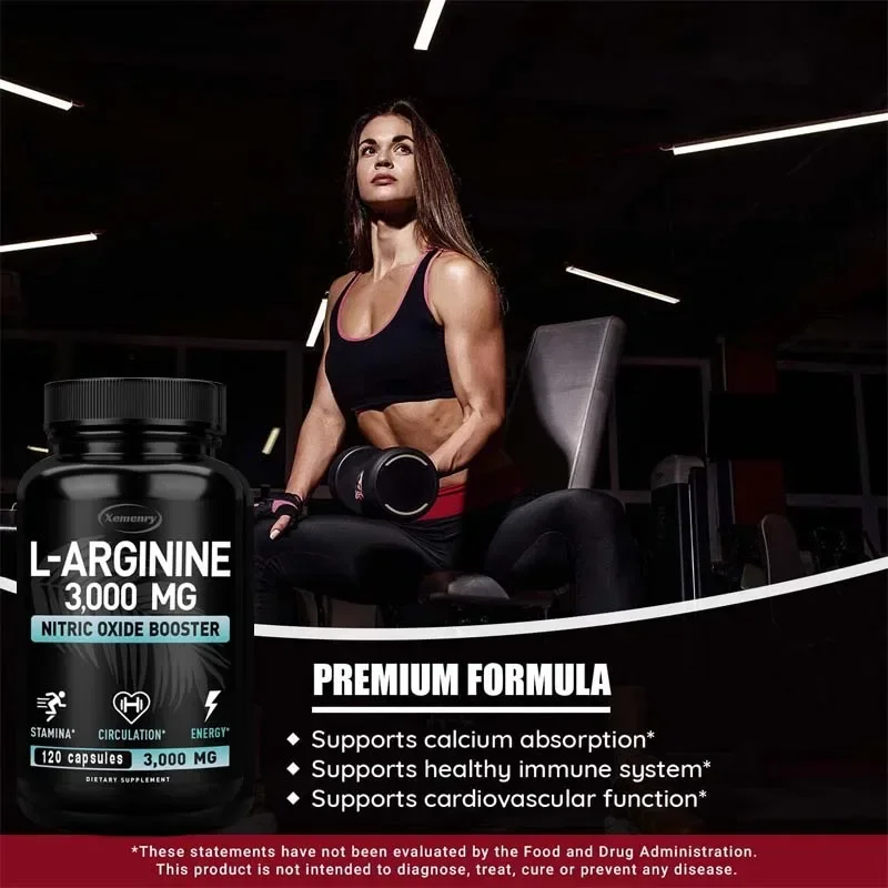 L-Arginine 3000mg - Enhance Performance, Endurance, Lean Muscle, and Improve Men\'s Health