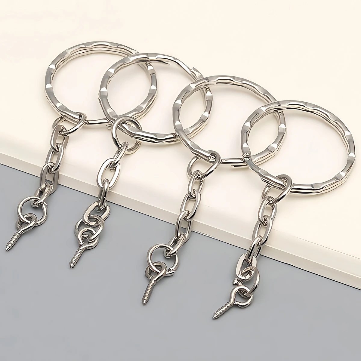 10/20 Stück 25mm Metall-Schlüsselanhänger mit Karabinerhaken und Schrauböse für DIY-Schlüsselanhänger, Anhänger, Schmuckherstellung und Zubehör – Detail 9