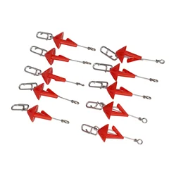 High Quality New Fishing Bait Clips Wide Range 10pcs Bait Release Clip Breakaway Style Hook Shield Quick Release